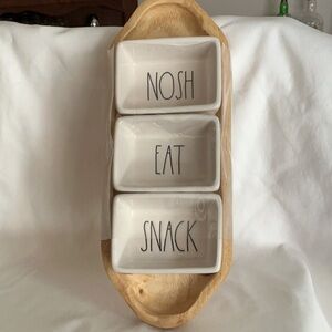 Rae Dunn Snack Set - NOSH EAT SNACK